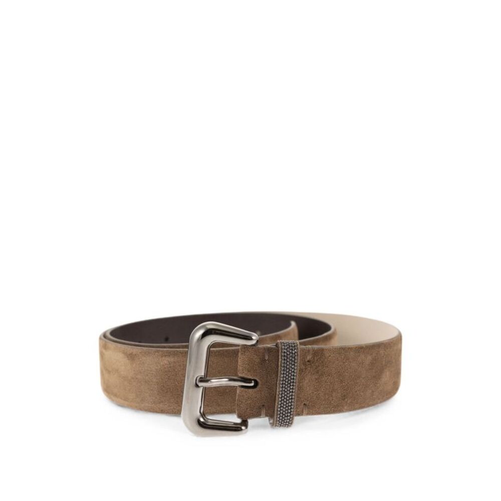Brunello Cucinelli Women Suede Leather Belt